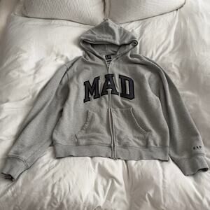 Gap x MadHappy Mad Logo Gray Hoodie Size M